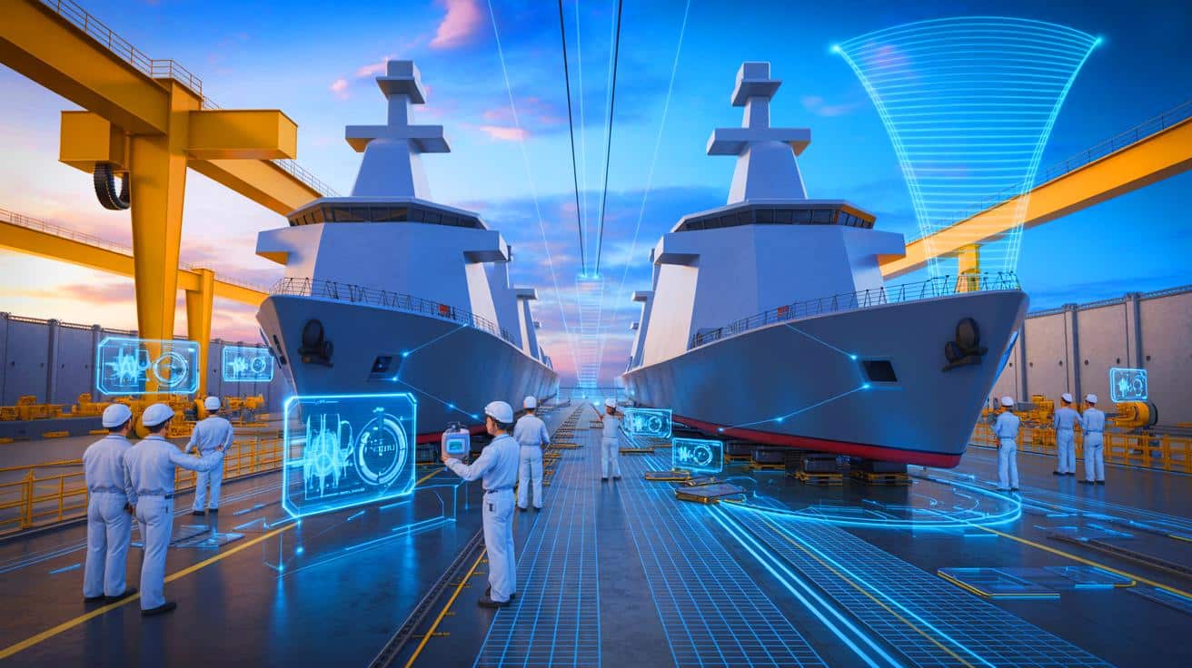 L&rsquo;Intelligence Artificielle révolutionne les chantiers navals : un nouvel espoir pour l&rsquo;industrie de la défense