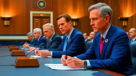 Space Force’s New Special Ops Plan Sparks Congressional Questions, Revealing Potential Impact on Military Strategy and Security Illustration of Congress scrutinizing the proposal for a Space Force Special Operations Component Command.