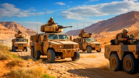 Illustration of U.S. soldiers in Syria and the impact of geopolitical tensions.
